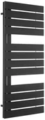 Grzejniki łazienkowe - LUXRAD Grzejnik łazienkowy NOBILE1110X500 czarny mat struktura LUXRAD - miniaturka - grafika 1