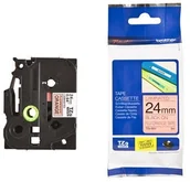 Taśmy do drukarek barwiące - Brother TZE-B51 Taśma 24mm, pomarańczowa fluorescencyjna, czarny nadruk E671-98505_20150121155920 - miniaturka - grafika 1