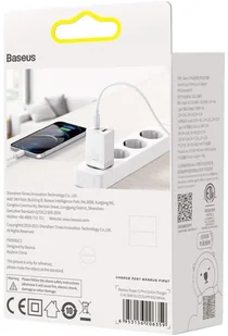 Baseus Super Si Pro szybka ładowarka USB / USB Typ C 30W Power Delivery Quick Charge biały CCSUPP-E02 - Ładowarki do telefonów - miniaturka - grafika 6