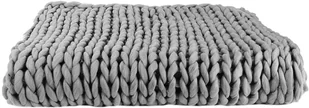 Intesi Koc Chunky gruby szary dzianinowy - Koce - miniaturka - grafika 3