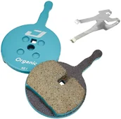 Hamulce rowerowe - Jagwire Sport Organic okładziny hamulcowe dla Avid BB5/PROmax/Render/Decipher 1 Para, blue 2021 Klocki do hamulców tarczowych 18018411 - miniaturka - grafika 1