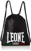 Torby męskie - LEONE 1947 Leone 1947 AC901 worek gimnastyczny, czarna, rozmiar uniwersalny LN-AC901 - miniaturka - grafika 1