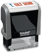 Pieczątki - Trodat Office Printy 4912 pieczątka z tekstem spiesz bardzo, szary 92399433224 - miniaturka - grafika 1