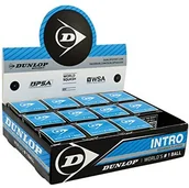 Squash - Dunlop piłki do squash 12 x niebieska czerwona żółta & podwójnie żółta, czarny, jeden rozmiar 700105 - miniaturka - grafika 1