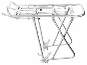 Bagażniki rowerowe - Aluminiowy bagażnik rowerowy regulowany 24"-26"-28" srebrny - miniaturka - grafika 1