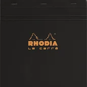 Notesy i bloczki - Rhodia notatnik zszyte i mikroperforiert, czarny 210209C - miniaturka - grafika 1