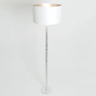 Hollander Lampa podłogowa Cancelliere Rotonda jedwab biała - Lampy stojące - miniaturka - grafika 4