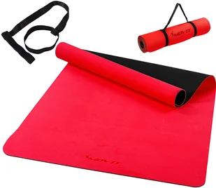 Movit CZERWONA MATA TPE 190x100x0,6cm DO ĆWICZEŃ JOGI - Maty do ćwiczeń - miniaturka - grafika 3