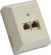 Wtyczki i adaptery - InLine Puszka ścienna 2x RJ45 2x 8 Port 69988B 69988B - miniaturka - grafika 1