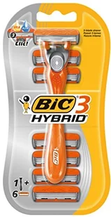 BiC 3 HYBRID MASZYNKA DO GOLENIA WKŁADY 6 SZT - Maszynki do golenia i wkłady - miniaturka - grafika 2