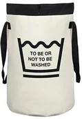 Kosze na bieliznę - Spirella spirella torba na pranie Fun Wash to be White 75 L pranie przechowywaniu, materiału, białe, 60 x 40 cm 10.19357 - miniaturka - grafika 1