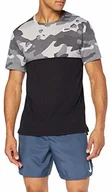 Koszulki sportowe męskie - Nike męska koszulka Dri-Fit Hyper Dry Camo Top Black/Light Smoke Grey/White S BV2867-010 - miniaturka - grafika 1