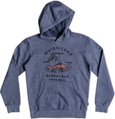 Bluzy dla chłopców - Quiksilver bluza ęca BANZAI BAR HOOD YOUTH Bijou Blue BNG0 - miniaturka - grafika 1