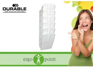 Durable Zestaw sześciu pionowych pojemników Durable FLEXIPLUS A4 przeźroczysty 170000840 - Półki na dokumenty - miniaturka - grafika 2