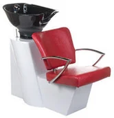 Myjki fryzjerskie - Barbiero Myjnia fryzjerska LIVIO czerwona BH-8012 BH-8012/109 - miniaturka - grafika 1