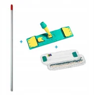 Miotły, szufle, mopy - TTS Zestaw 40 CM Kij Aluminiowy + Stelaż + Mop - miniaturka - grafika 1