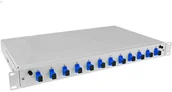 Pozostałe akcesoria sieciowe - Przełącznica światłowodowa 19" 1U 12xSC/UPC Simplex wysuwana wyposażona PS 19" 1U SC 12 Simplex wysuwana wyposażona - miniaturka - grafika 1
