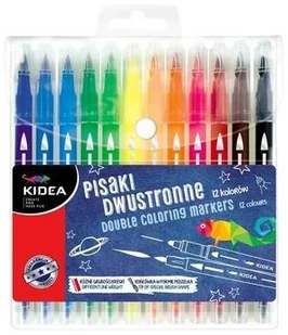 Derform Pisaki Pedzelkowe 2str 12 kolorów Kidea Wb - Przybory szkolne - miniaturka - grafika 2