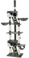 Drapaki dla kotów - TecTake Drapak dla kota Hansi 240-260 cm szary/biały 401640 - miniaturka - grafika 1