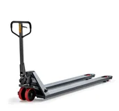 Wózki magazynowe - AJ Produkty Wózek paletowy, quick lift, 2000 kg, 2000 mm, polyuretan, szary - miniaturka - grafika 1