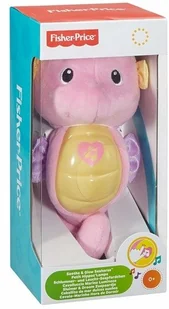 Fisher Price Świecąco grający konik morski różowy DGH83 DGH84 - Maskotki i pluszaki - miniaturka - grafika 9