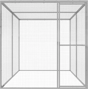 VidaXL Klatka dla kota, 3 x 1,5 x 1,5 m, stal galwanizowana 146357 VidaXL - Pozostałe akcesoria dla kotów - miniaturka - grafika 2