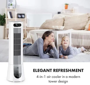 Klarstein Skyscraper Frost, chłodnica powietrza, 45 W, 7 l, 2 wkłady chłodzące, przenośny ACO4-SkyscraperFrstW - Klimatory - miniaturka - grafika 5