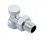 Zawór grzejnikowy odcinający kątowy 1/2" - Akcesoria grzewcze - miniaturka - grafika 2