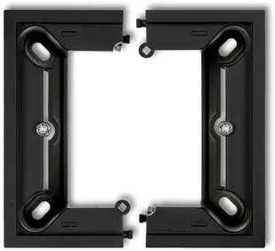 Karlik elektrotechnik DECO Puszka natynkowa pojedyncza składana DECO czarny mat 12DPU-1 12DPU-1 - Gniazdka elektryczne - miniaturka - grafika 2