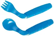 Sztućce dla dzieci - EasiEaters Widelec-wygięty kubek dla osób leworęcznych widelec i łyżka zestaw 091001866 - miniaturka - grafika 1
