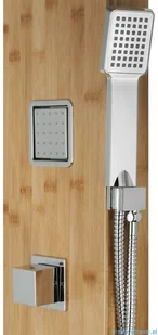 Corsan Bao chrom drewno bambusowe B-022TBCH | - Panele prysznicowe - miniaturka - grafika 6