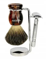 Zestawy kosmetyków męskich - Zestaw Do Golenia Pędzel Stojak Maszynka Żyletki - miniaturka - grafika 1