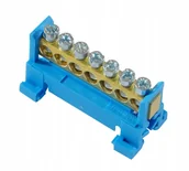 Bezpieczniki elektryczne - Listwa Zerowa Mostek Zerowy Złączka 7P 7x16mm - miniaturka - grafika 1