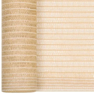 vidaxl Siatka cieniująca, beżowa, 2x50 m, HDPE, 150 g/m! 149457 - Ogrodzenia - miniaturka - grafika 2