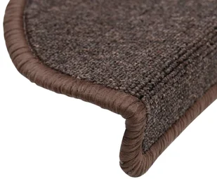 vidaXL Nakładki na schody, 15 szt., 65 x 24 x 4 cm, kawowy brąz - Dywany - miniaturka - grafika 5