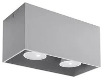 Sollux Lighting Plafon QUAD MAXI szary - Lampy sufitowe - miniaturka - grafika 3
