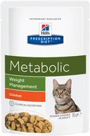 Mokra karma dla kotów - Hills Prescription Diet Prescription Diet Feline Metabolic kurczak w sosie 24 x 85 g - miniaturka - grafika 1