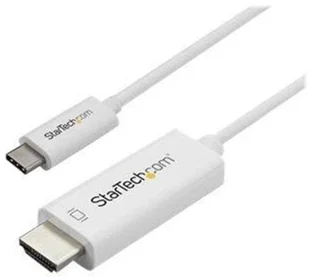 StarTech com com 3 m kabel USB-C na HDMI kabel do monitora 4 K przy 60 Hz kabel USB typu C na HDMI biały CDP2HD3MWNL - Kable USB - miniaturka - grafika 2