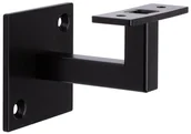 Balustrady i akcesoria - Kornik Wspornik ścienny poręczy kątowy czarny 37x47 mm - miniaturka - grafika 1
