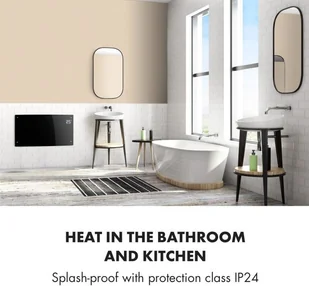 Klarstein Klarstein Bornholm Curved Smart, grzejnik konwekcyjny, 2000 W, sterowanie przy użyciu aplikacji, czarny ACO7-BrnhlmCrvdSmrtB - Ogrzewanie przenośne - miniaturka - grafika 9