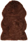 Dywaniki łazienkowe - vidaXL Dywanik, 60 x 90 cm, sztuczna owcza skóra, brązowy 284713 - miniaturka - grafika 1