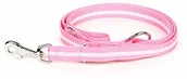 Pozostałe akcesoria dla kotów - JULIUS K-9 Julius-K9 linka do węża, podwójna regulacja, świecąca, różowy - miniaturka - grafika 1