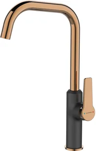 Kuchinox Bateria zlewozmywakowa Alanis wylewka F złota / czarna BQI 865D - Baterie kuchenne - miniaturka - grafika 2