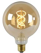 Żarówki LED - Lucide LEDbulb-lampka-średnica 12,5 cm-leddim. - 1 X 5 W 2200 K, szkło, E27, 5 W, Amber, 1 x 1 x 17.5 cm 49033/05/62 - miniaturka - grafika 1