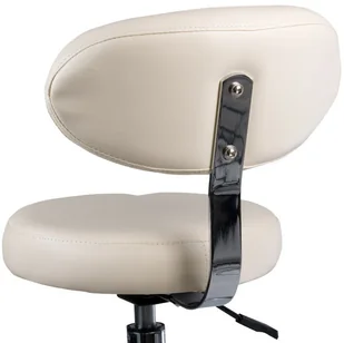 Beauty System Taboret Kosmetyczny Z Oparciem Br-9934 Kremowy BSBD-9934/143 - Krzesła i taborety kosmetyczne - miniaturka - grafika 2