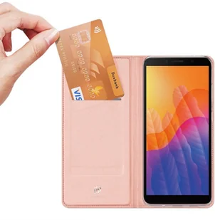 Dux Ducis Etui z klapką Skin Pro do Huawei Y5p różowy - Etui i futerały do telefonów - miniaturka - grafika 2