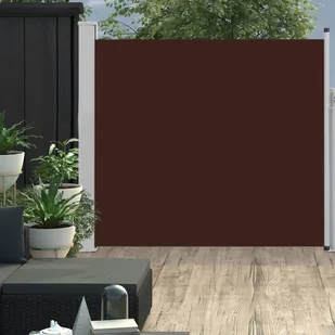 vidaXL vidaXL Wysuwana markiza boczna na taras, 170 x 300 cm, brązowa - Markizy - miniaturka - grafika 2