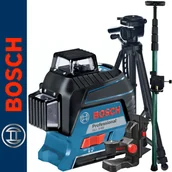 Poziomice laserowe - Bosch Laser płaszczyznowy GLL 3-80 Uchwyt BM1+ + Statyw 1.4m + Tyczka 3,2m 0601063S00 + DT140 + 0603693000 + LR6 - miniaturka - grafika 1
