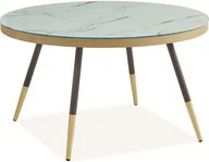 Ławy i stoliki kawowe - Signal Ława VEGA B 80 cm Efekt marmuru VEGABBC - miniaturka - grafika 1