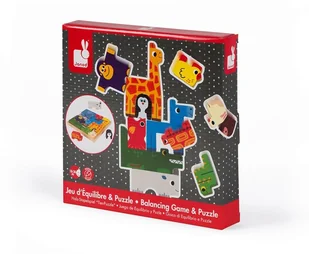 Janod Układanka drewniana piramida Zwierzęta, - Klocki - miniaturka - grafika 5